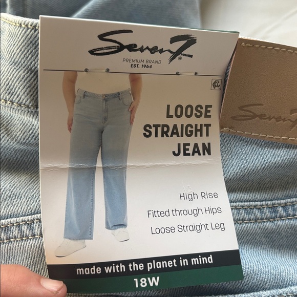 Size 18 wide loose leg jeans new w tags
seven 7 brand - Picture 2 of 2